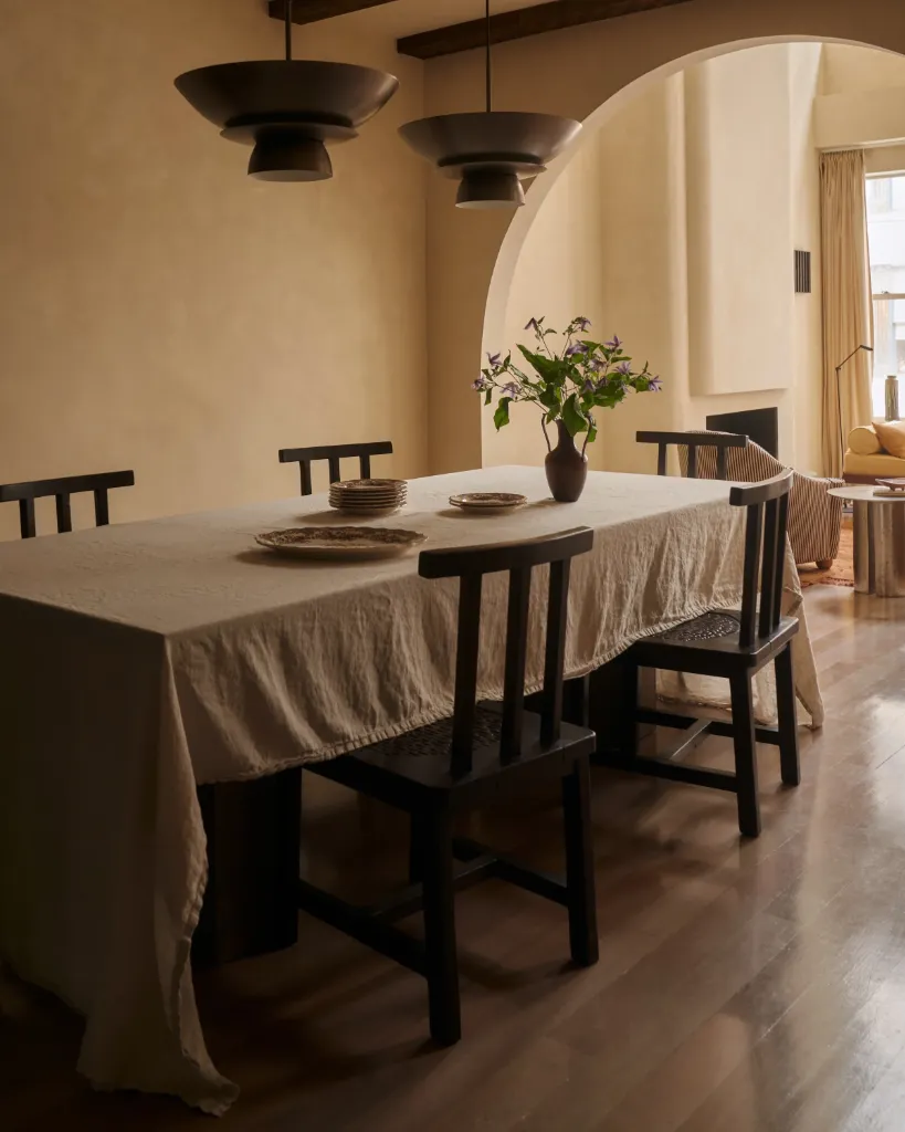 Limestone Dune Historic Dining Vault - Limewash Finish