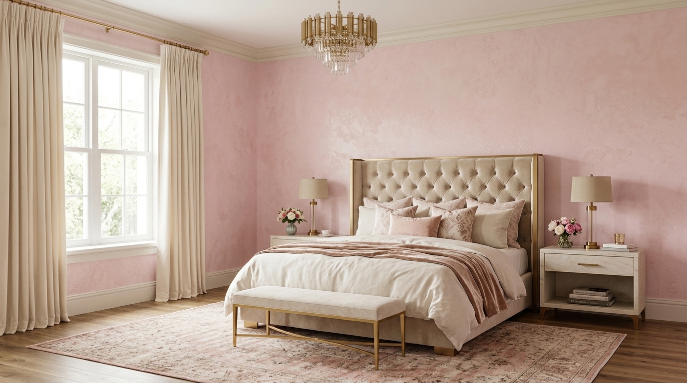 Serene Guest Suite - Venetian Plaster Finish