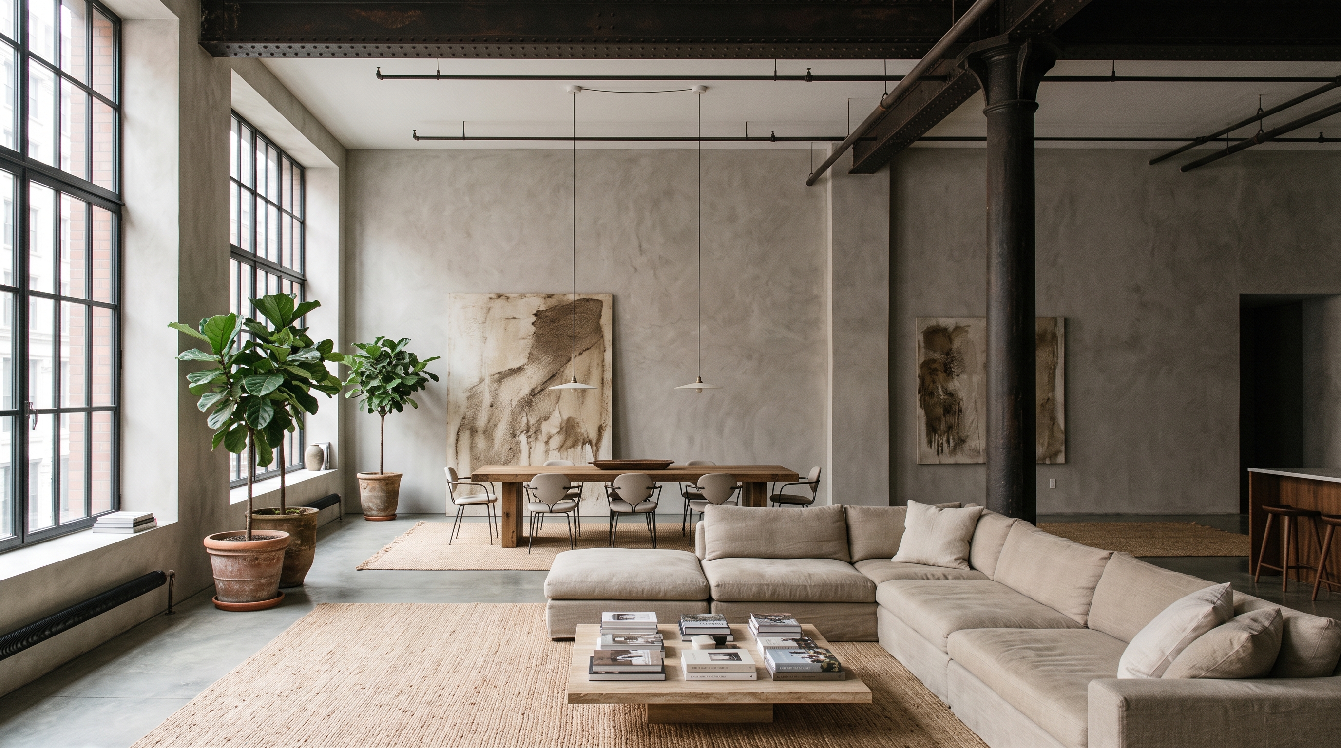Contemporary Urban Loft - Venetian Plaster Finish